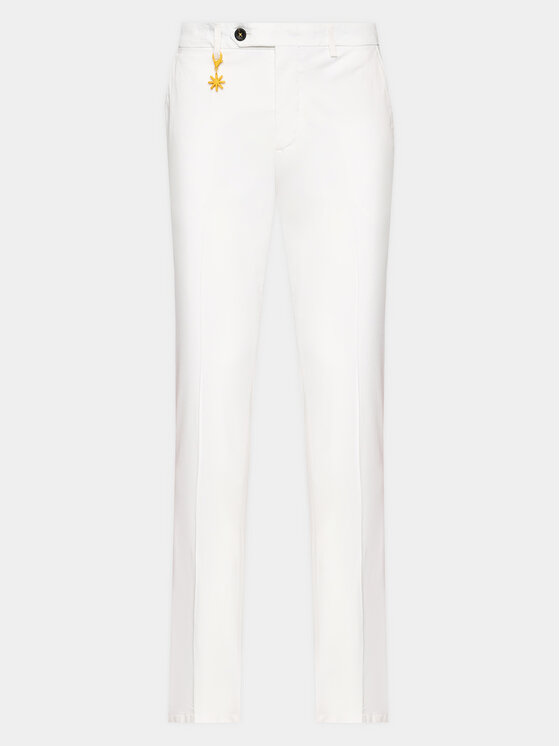 Manuel Ritz Manuel Ritz Szövet nadrág 3432P1418T 233420 Fehér Regular Fit