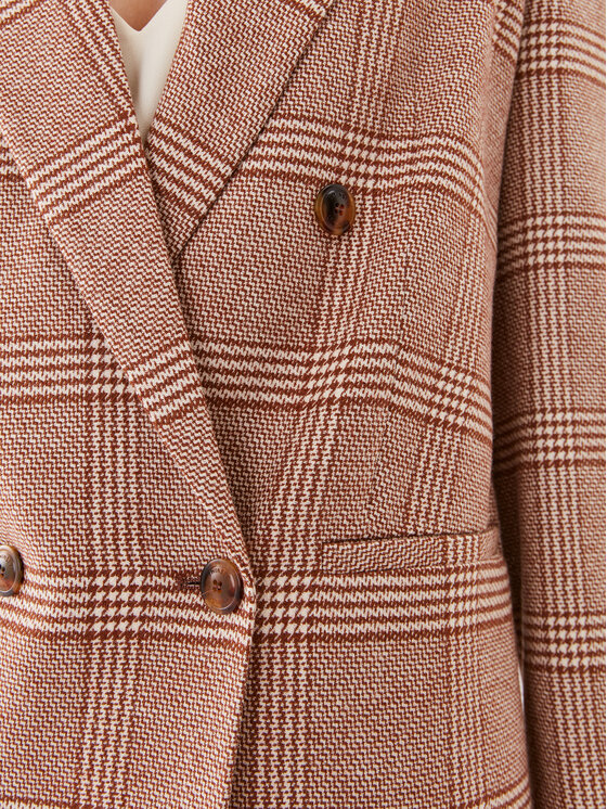TWINSET TWINSET Švarkas 232TP2751 Ruda Regular Fit