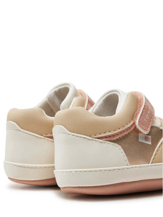 Tommy Hilfiger Tommy Hilfiger Αθλητικά Low Cut Lace-Up/Velcro Sneaker T0A9-33511-1433 Μπεζ