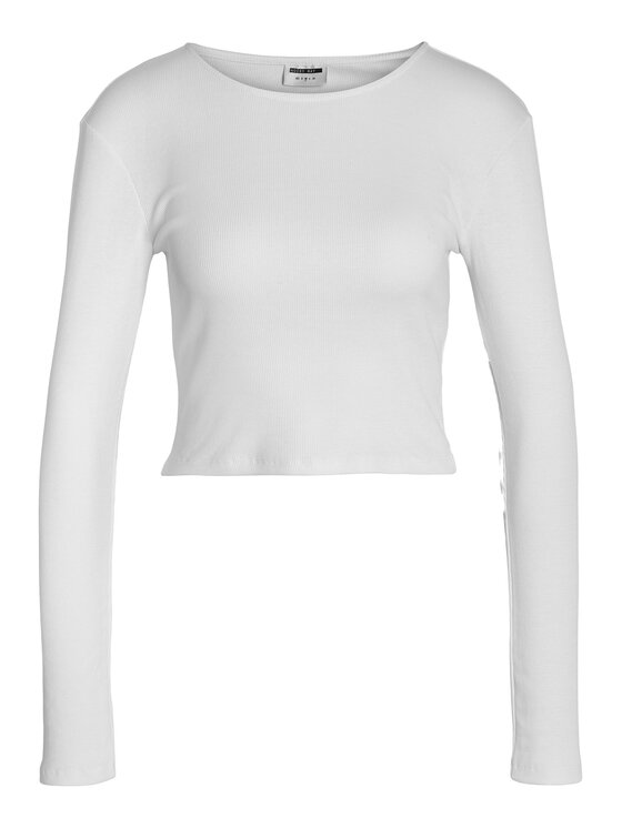Noisy May Noisy May Μπλουζάκι Maya 27027280 Λευκό Slim Fit