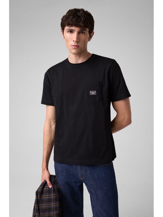 Guess Jeans Guess Jeans T-Shirt 184113 Czarny Classic Fit