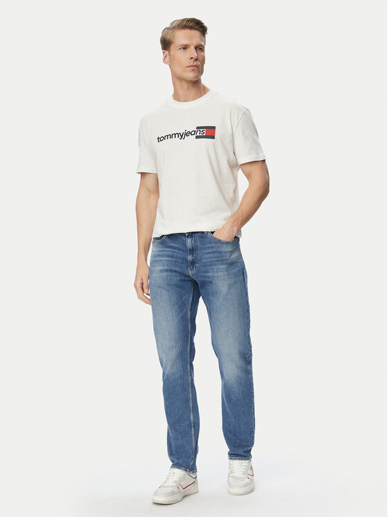Tommy Jeans Tommy Jeans T-Shirt Entry Dna DM0DM23406 Weiß Regular Fit