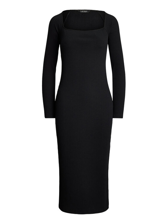 LAUREN RALPH LAUREN LAUREN RALPH LAUREN Pletena obleka 200978539001 Črna Slim Fit