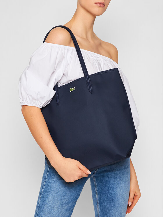 Lacoste Lacoste Käekott Vertical Shopping Bag NF1890PO Tumesinine