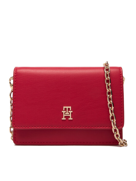 Tommy Hilfiger Tommy Hilfiger Geantă Th Icon Card Holder W/Chain AW0AW18248 Roșu