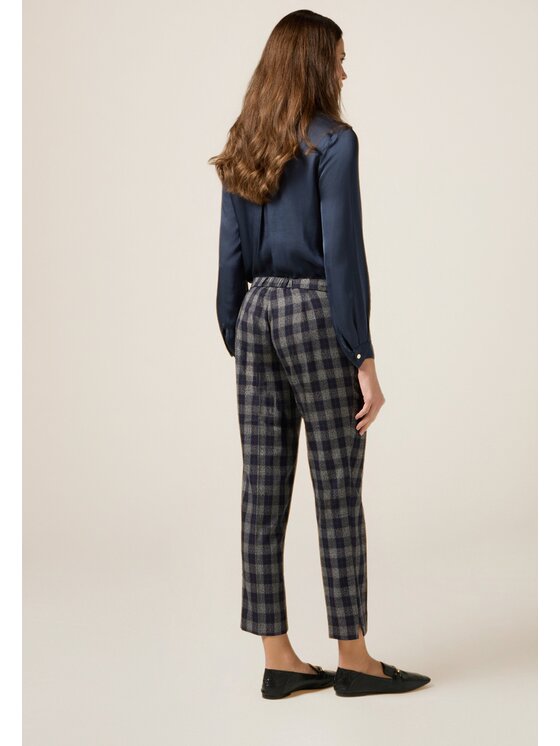 Oltre Oltre Pantaloni di tessuto P030R208965N0S3 Blu Regular Fit