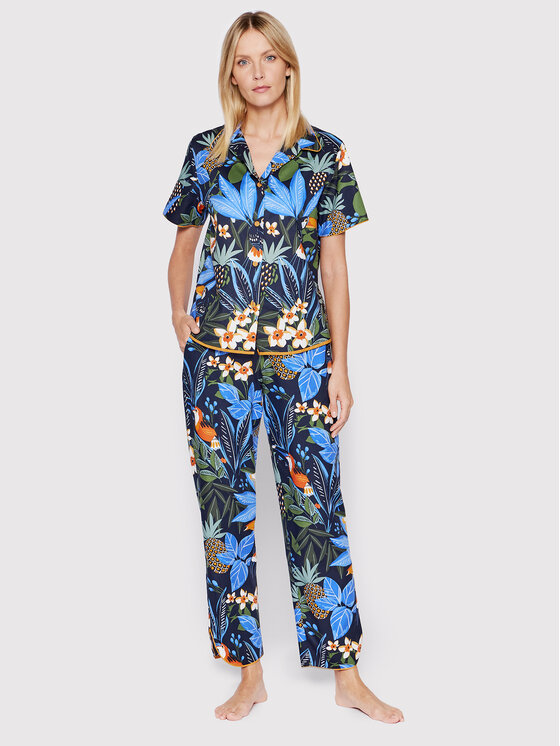 Cyberjammies Cyberjammies Koszulka piżamowa Sierra 9069 Granatowy Regular Fit