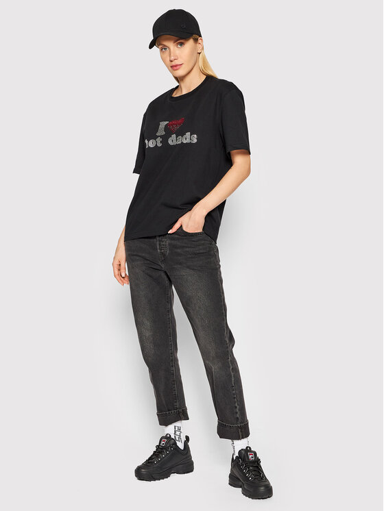 2005 2005 T-Shirt Unisex Hot Dads Μαύρο Regular Fit