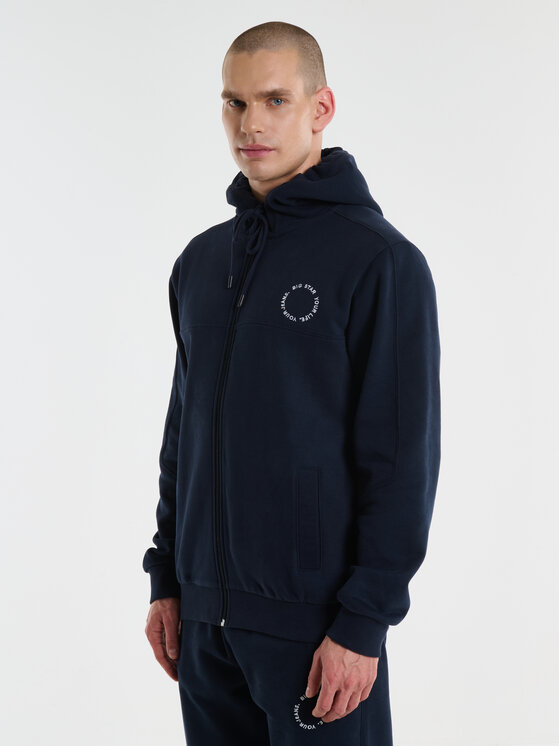 BIG STAR BIG STAR Bluza AJRON Granatowy Basic Fit