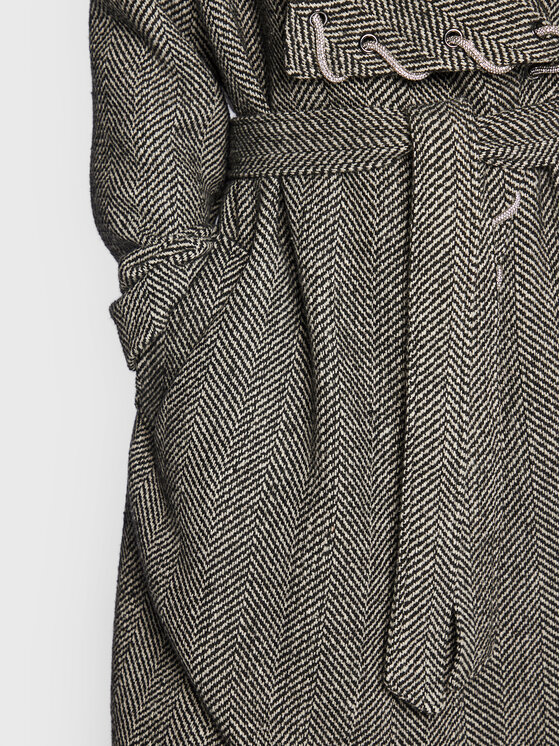 TWINSET TWINSET Kabát pro přechodné období 222AP237A Šedá Regular Fit