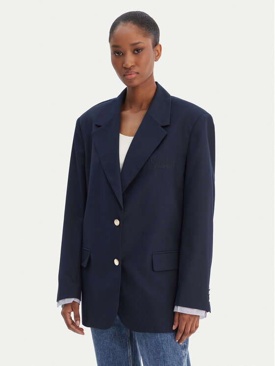 Tommy Jeans Tommy Jeans Сако DW0DW22601 Тъмносин Boyfriend Fit