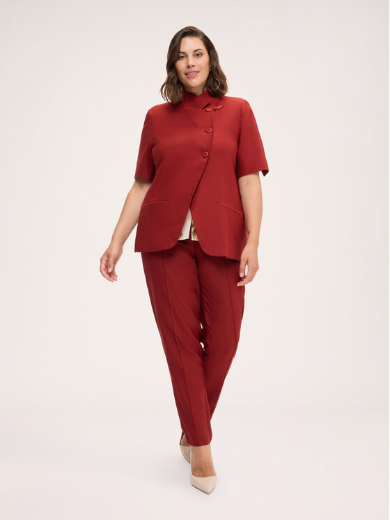 Fiorella Rubino Fiorella Rubino Giacca da abito Q092T000346N037 Marrone Slim Fit