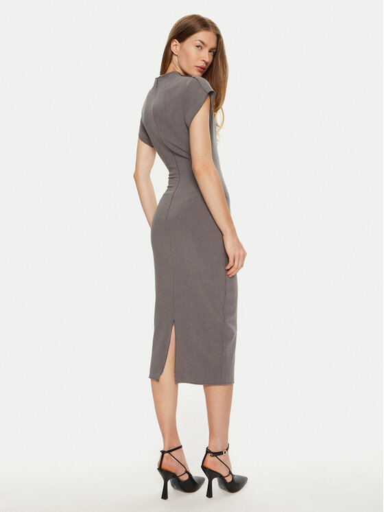 ACCESS FASHION ACCESS FASHION Kokteilinė suknelė 44-3311-504 Pilka Slim Fit