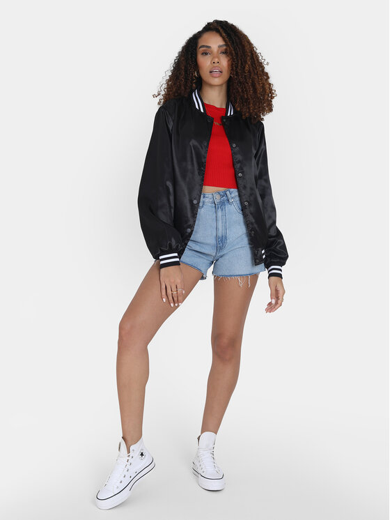 Brave Soul Brave Soul Bundy bomber LJK-FRANCES Čierna Straight Fit