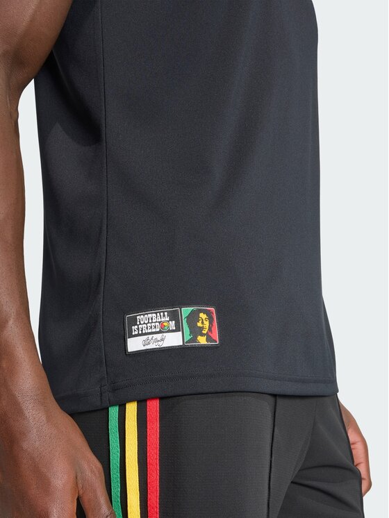 adidas adidas Koszulka techniczna Jamaica 26 x Bob Marley Away Pre Match Jersey Czarny Slim Fit