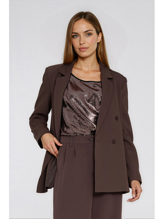 NIFE NIFE Halenka B219 Měděná Regular Fit