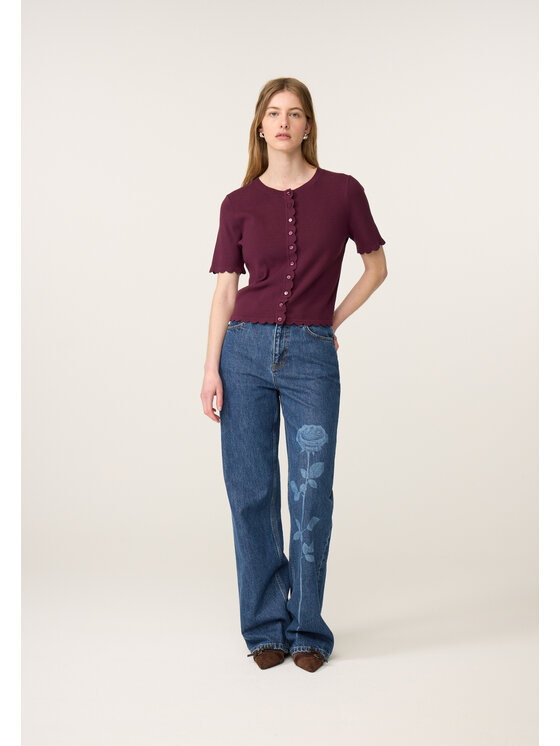 Fabienne Chapot Fabienne Chapot Kardigan 6706-1853-174 Czerwony Regular Fit