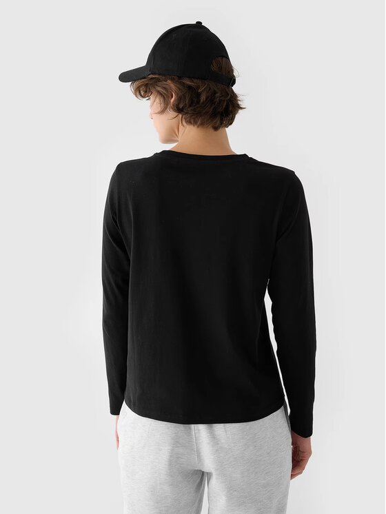 4F 4F Bluzka 4FWMM00TLONF431-20S Czarny Oversize