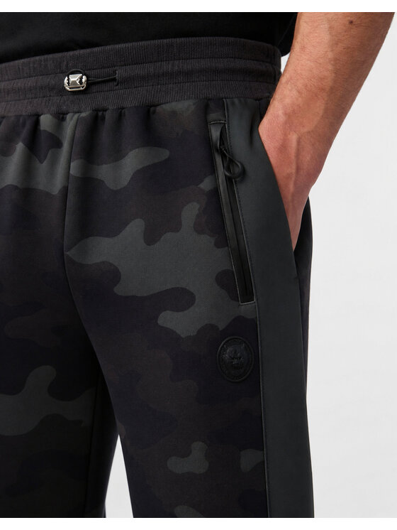 Plein Sport Plein Sport Teplákové kalhoty 31545 Zelená Jogger Fit