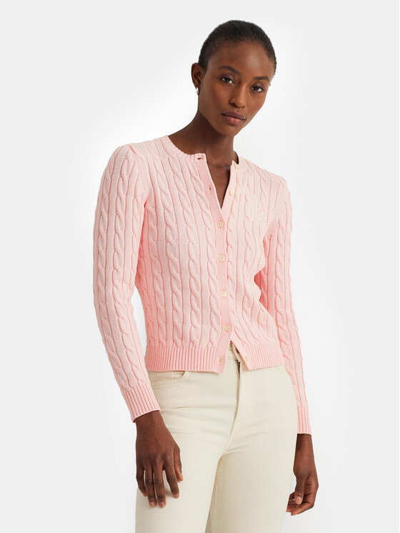 LAUREN RALPH LAUREN Lauren Ralph Lauren Strickjacke 200932225004 Rosa Slim Fit