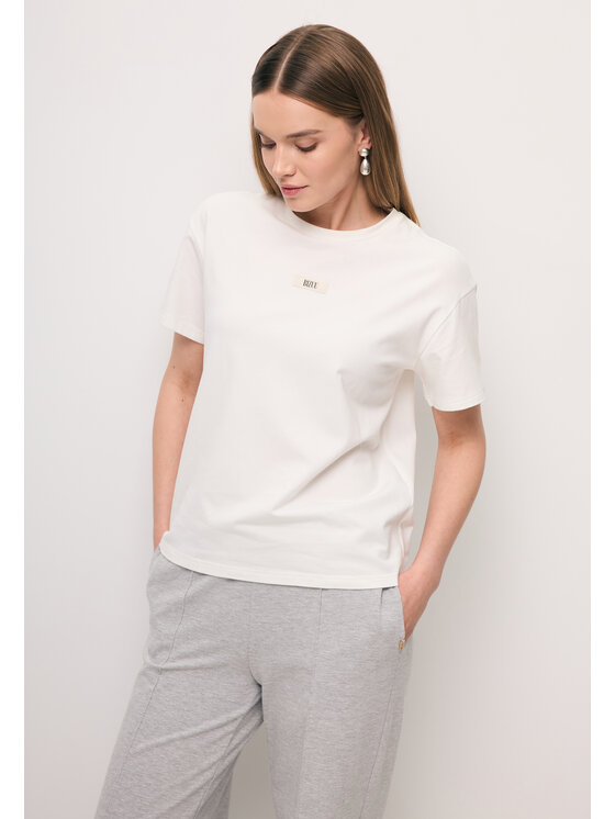 BIZUU BIZUU T-Shirt TISHAL Biały Standard Fit