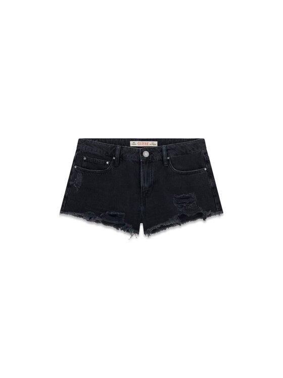 Guess Guess Szorty jeansowe 183139 Czarny Short Fit