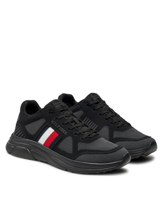 Tommy Hilfiger Tommy Hilfiger Сникърси Modern Runner Knit Evo Ess FM0FM05245 Черен