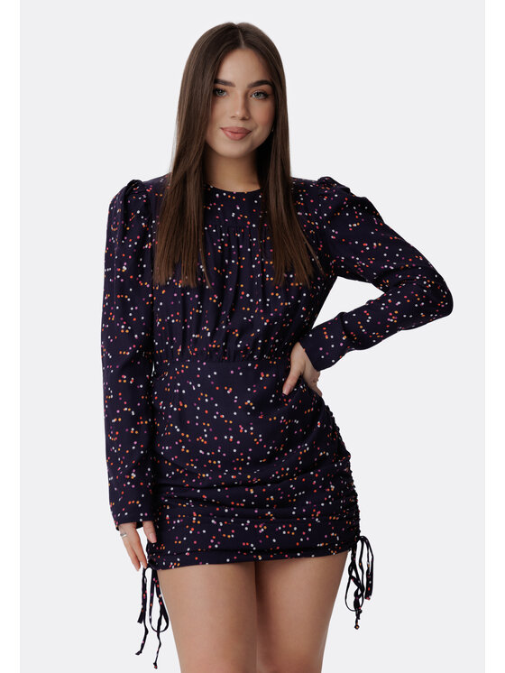LAURELLA LAURELLA Každodenné šaty 4TU066 Čierna Regular Fit
