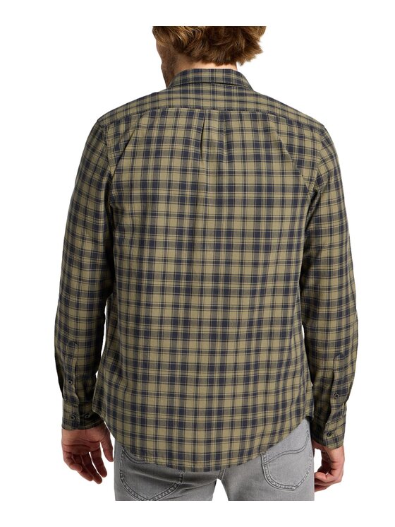 Lee Lee Camicia 112355644 Verde Regular Fit