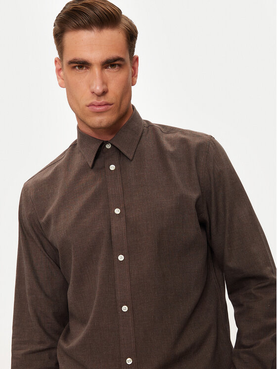 Selected Homme Selected Homme Košulja 16094903 Smeđa Slim Fit