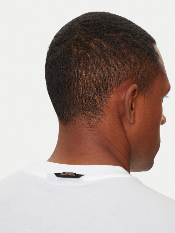 Napapijri Napapijri T-krekls S-Rollin NP0A4I3D Balts Regular Fit