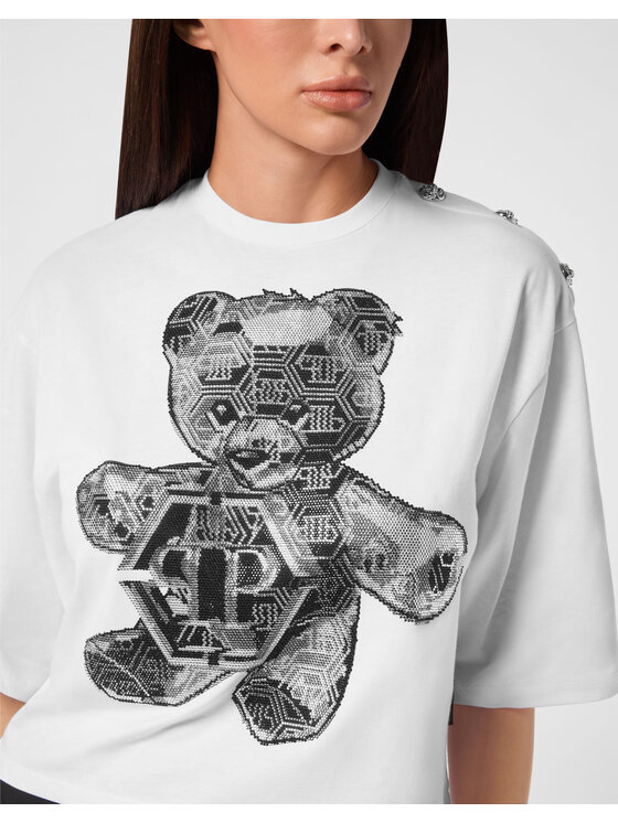 PHILIPP PLEIN PHILIPP PLEIN T-shirt 25577 Bianco Regular Fit
