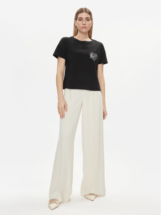 Liu Jo Liu Jo T-Shirt VA4156 JS923 Czarny Relaxed Fit