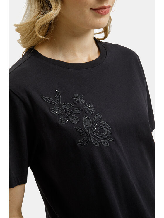 Cross Jeans Cross Jeans T-Shirt 56245-020 Czarny