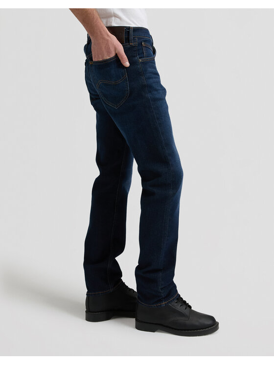 Lee Lee Jeansy 112339470 Granatowy Regular Fit