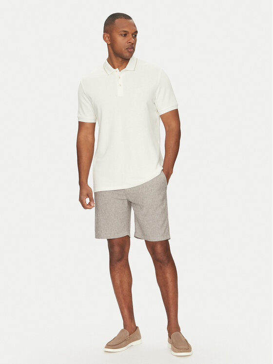 BOSS BOSS Kratke hlače iz tkanine 50536863 Bež Tapered Fit