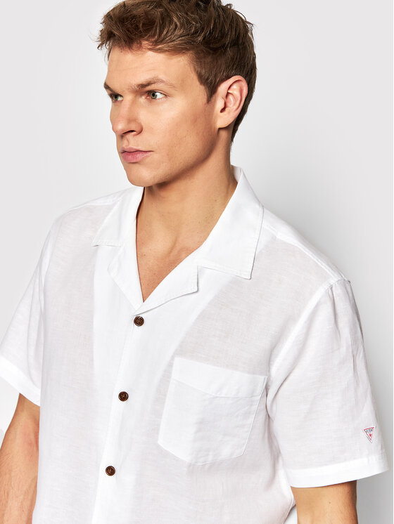 Guess Guess Риза F2GH03 WO07S Бял Regular Fit