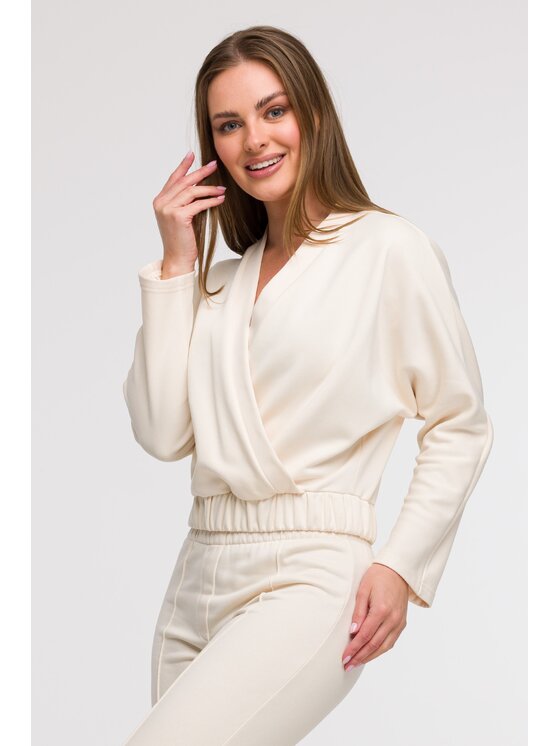 BeWear BeWear Mikina B292 Krémová Comfortable Fit