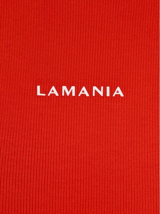 La Mania La Mania Sukienka letnia CARLOTTA Czerwony Basic Fit