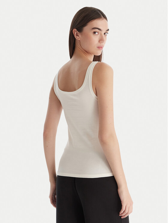 Hunkemöller Hunkemöller Top Singlet 302723 Biały Slim Fit