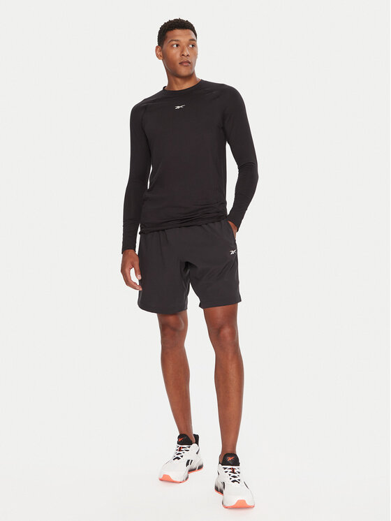 Reebok Reebok Tehnička majica Ls Muscle Tee RK25176CCM Crna Regular Fit