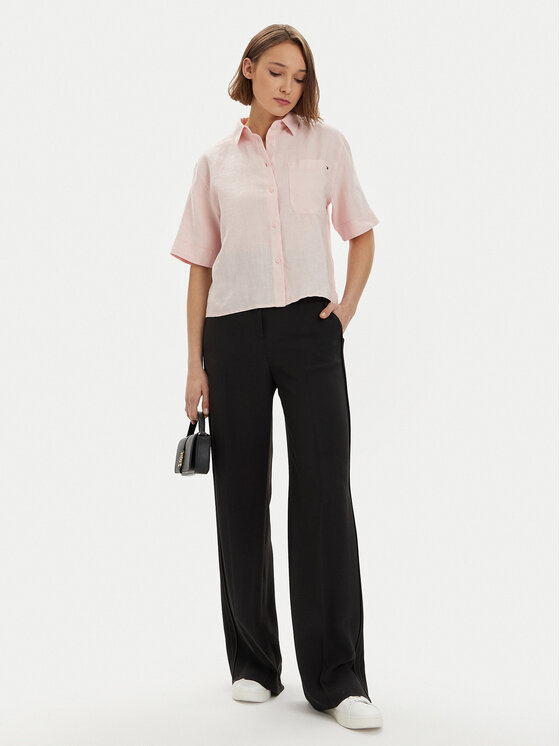 Tommy Hilfiger Tommy Hilfiger Πουκάμισο WW0WW41392 Ροζ Relaxed Fit
