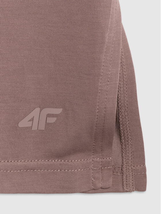 4F 4F T-Shirt 4FRAW25TTSHF3408-82S Brązowy Oversize