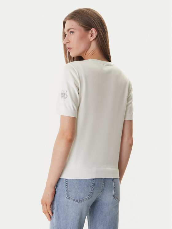 DKNY DKNY Džemper DJ6R0242 Écru Regular Fit