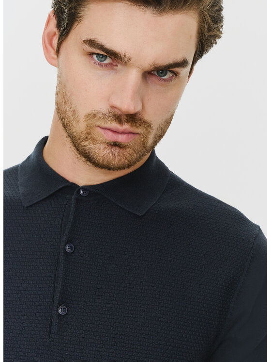 Pako Lorente Pako Lorente Polo P24SF-TX-002 Granatowy Classic Fit