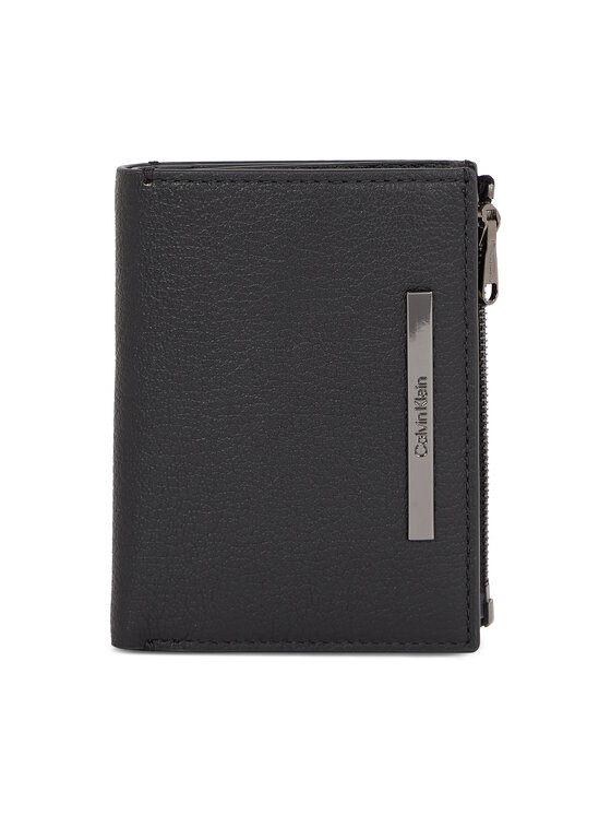 Portofel Mic pentru Bărbați Calvin Klein Modern Bar Trifold 6Cc Detach K50K510886 Negru