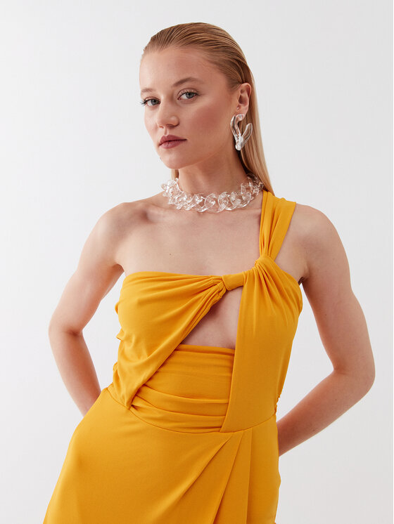 Patrizia Pepe Patrizia Pepe Estélyi ruha 2A2596/J113-R768 Narancssárga Regular Fit