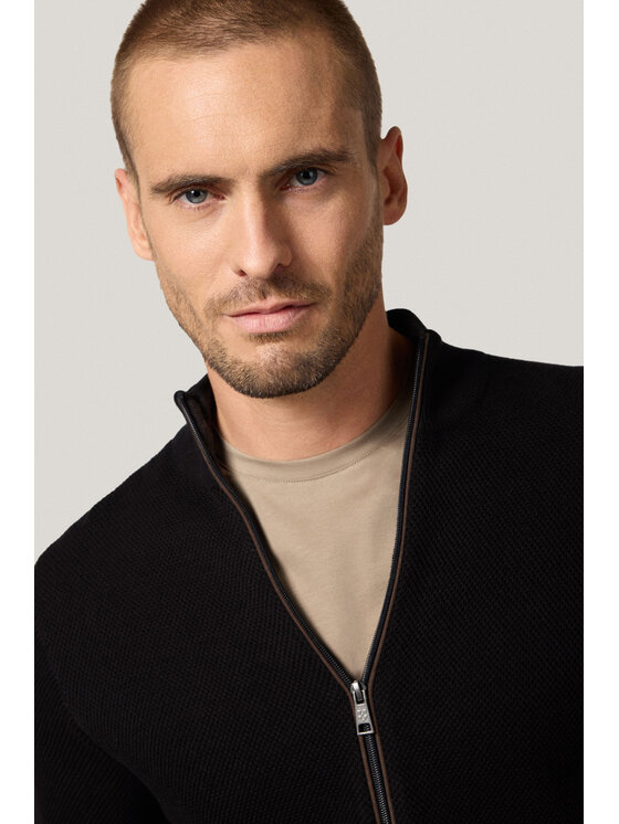 Próchnik Próchnik Kardigan PM14 SW073225000021 Czarny Regular Fit