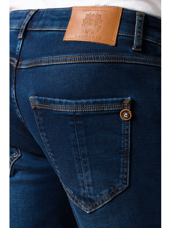 Lancerto Lancerto Jeansy Warren SP113122000001 Granatowy Slim Fit