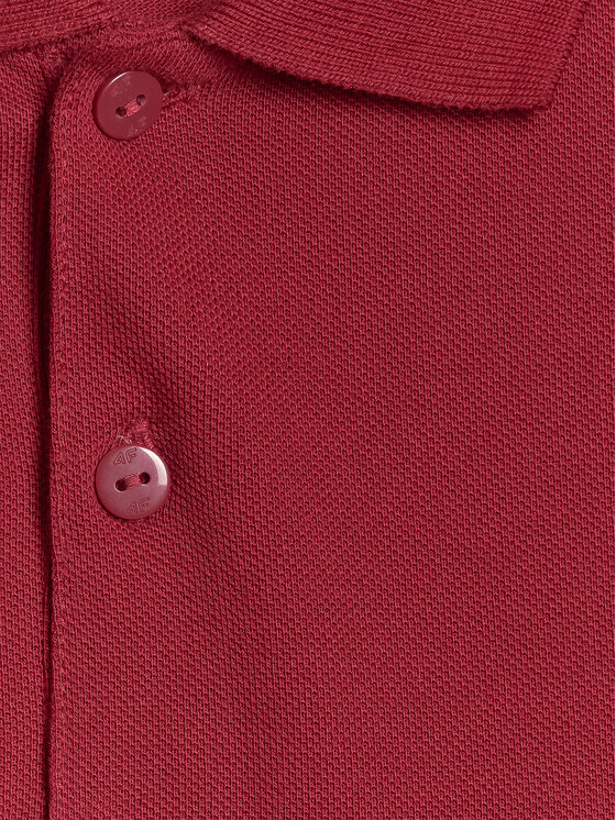 4F 4F Polo 4FJRAW25TPTSM0749-61S Rosso Regular Fit